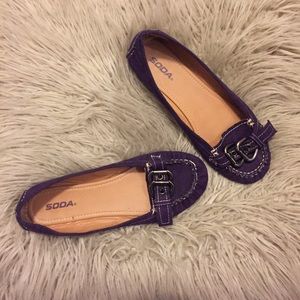 Soda Dark Purple Flats